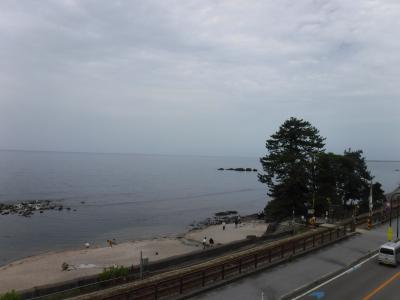 日本海の海を見に、道の駅「雨晴」へ」