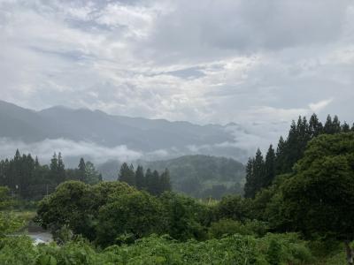 雨の飯綱高原