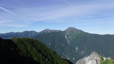 熱中症警戒アラート発令されている三日間、鳳凰三山へ！涼しく山歩き