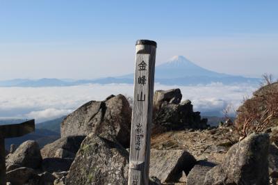 金峰山/瑞牆山　GW富士見小屋テント泊快晴登山