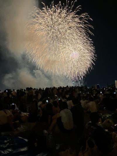 2023年夏の1日、値上がりのメロンソフト、酒々井アウトレット、足立の花火大会