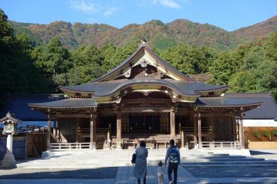 新潟訪問2022①(菊まつり直前の越後一宮：弥彦村・弥彦神社、弥彦山、弥彦公園)