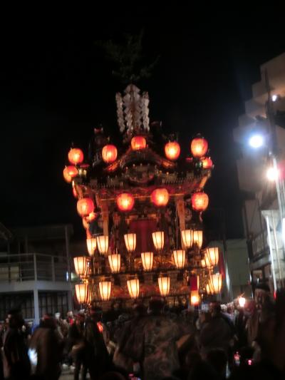 寒い冬の中の活気あふれる夜祭。日本三大曳山祭り　秩父夜祭①