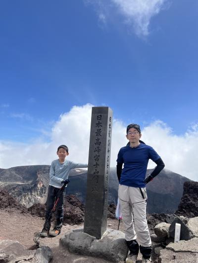 初めての親子富士登山　富士宮口