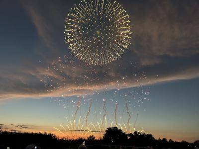 どんと鳴った花火だ！長岡大花火。