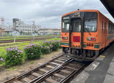 津軽中里　宮越家ステンドグラスと津軽鉄道-2