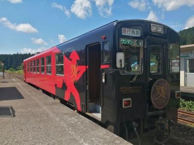 ’２３　青森・秋田夏祭り巡り１７　秋田内陸縦貫鉄道 田んぼアートめぐり①（鷹巣駅～角館駅）