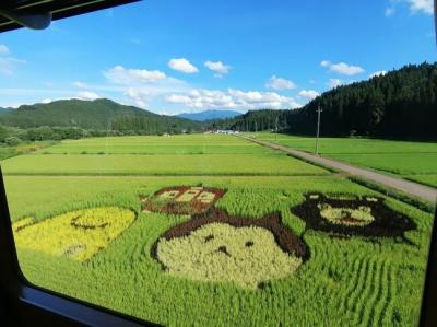 ’２３　青森・秋田夏祭り巡り１８　秋田内陸縦貫鉄道 田んぼアートめぐり②（角館駅～阿仁合駅～鷹巣駅）