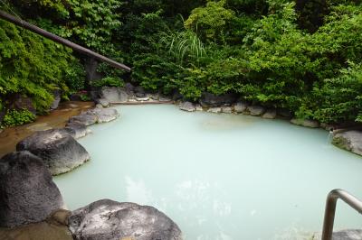 驚きの泉質　ミルキー青磁色な明礬温泉　岡本屋泊　　別府温泉2泊3日ドライブ旅③2023.8.11