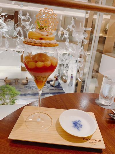 暑い京都で食べ歩き☆桃パフェ☆桃モンブラン☆丸善 梶井基次郎ソーダ☆サロンド無碍の苺氷