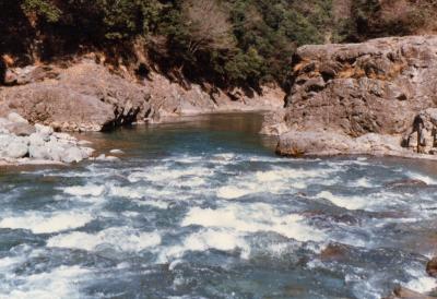 某学習塾卒業遠足　１９８１年３月１９日　中津川渓谷