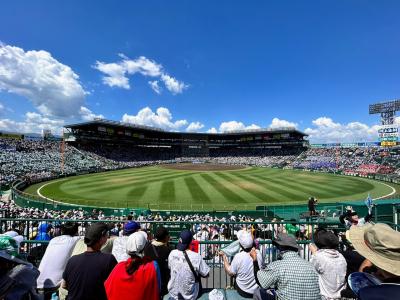 青空、白球、4年ぶりの大声援☆家族揃って夏の甲子園球場へと旅しよう♪～えっ！台風も一緒に来るの！？