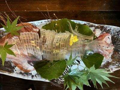 離れの宿和楽　活け烏賊　岩牡蠣　但馬牛　砂丘メロン　厳選かけ流し！