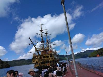 芦ノ湖と海賊船乗船記