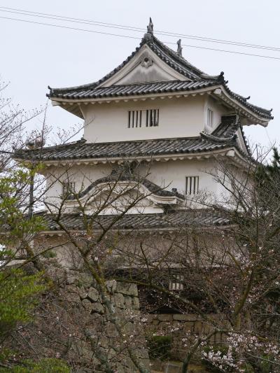 丸亀-4　丸亀城ｄ　 天守-現存12天守中最小‐見学　☆石垣総高60mの防備/日本一