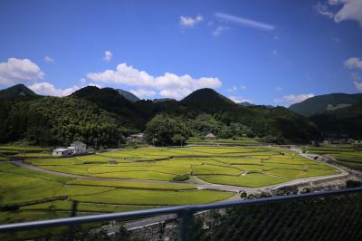 2023年9月  復旧した日田彦山線BRTひこぼしラインで行く日田の旅（２） 青春18きっぷで彦山駅からBRTバス専用道を乗車しました。