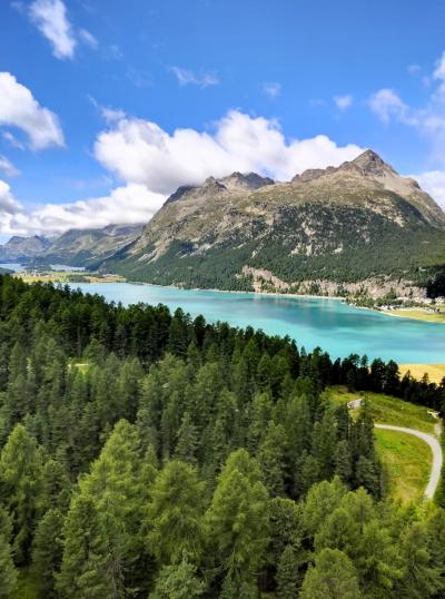 2023年夏スイス旅行2　サン・モリッツでは無料でなるべく多くの場所へ