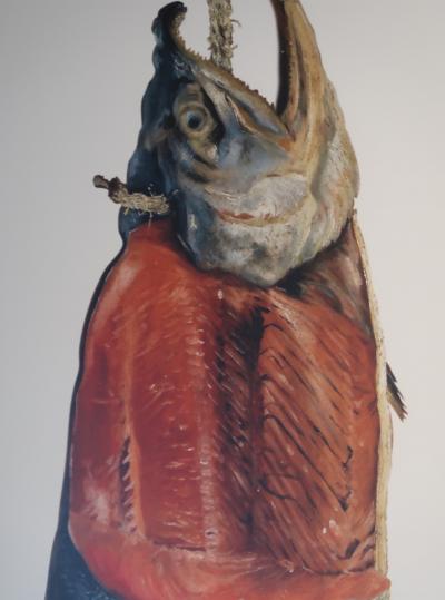 東京-1　国立近代美術館a  〈重要文化財の秘密〉展　☆鮭　老猿　生々流転