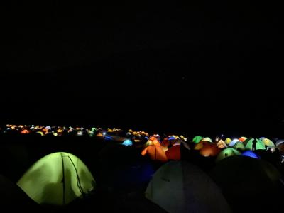 雷鳥沢キャンプ場でテント泊