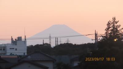 素晴らしかった夕焼け富士