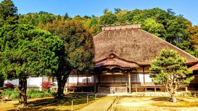 日本遺産第一号になった小京都、津和野　02茅葺き屋根の永明寺