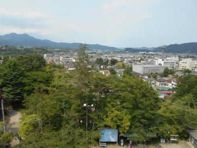 白石市中心部街歩き、うーめん、白石城