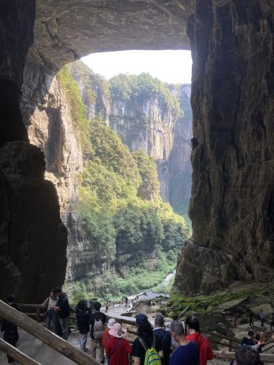 重慶から列車で武隆カルスト　天生三橋と龍水峡地縫　日帰り旅