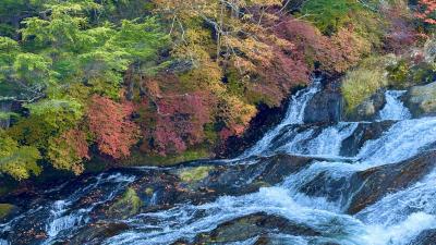 奥日光、紅葉色づきはじめの滝へ