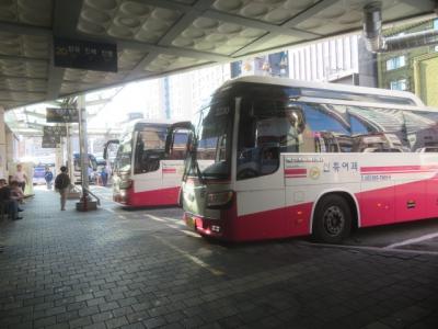 韓国　「行った所・見た所」　釜山金海空港から沙上駅・西部バスターミナルへ