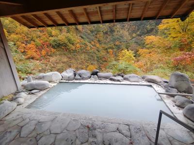 ’２３　長野・新潟温泉旅２　関山駅～燕温泉（黄金の湯～ホテル花文宿泊 夕飯まで）