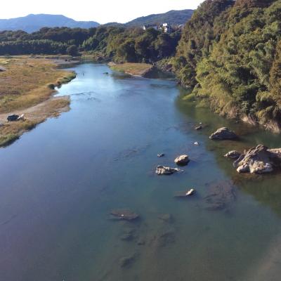 河原巡りで花園天然温泉に泊まって友人宅へ