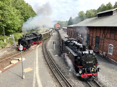 ドイツ東部の保存鉄道を巡る・17日の旅　①