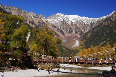 紅葉と人気の上高地旅