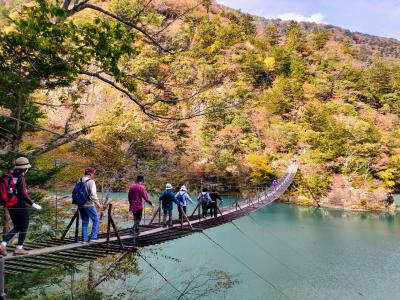 香嵐渓、寸又峡でハイキング