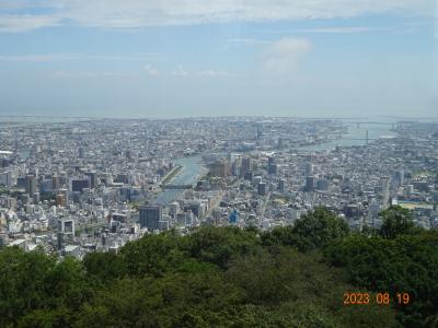 夏休み　家族で行く四国一周リベンジ旅行【３日目その１】　松山から徳島市内へ　眉山と阿波おどり会館