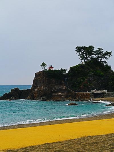 高知10　桂浜公園　休憩所・海のテラスを整備　☆浜辺ひとり歩き/静かな夕方