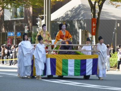 時代祭りと高台寺のライトアップ