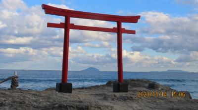 久し振りの伊豆下田旅行⑧大明神岩の鳥居から見られる風景