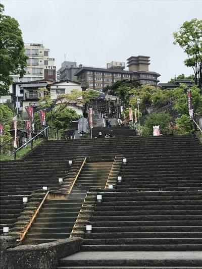 石段上って　伊香保温泉＆食べ歩き