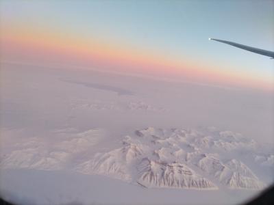 3年10ヶ月ぶりの海外はフランス①～上空からのグリーンランドに感動