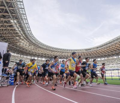 2023年5月、"森永製菓 inゼリー presents さつきリレーマラソン in 国立競技場" で、初めての "国立" を激走！