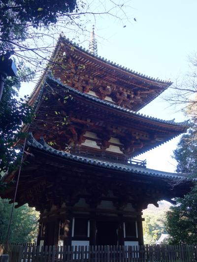 當麻寺の東塔と西塔はいずれも三重搭。