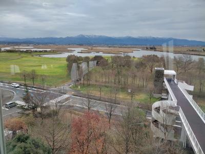 初冬の福島潟と市島邸