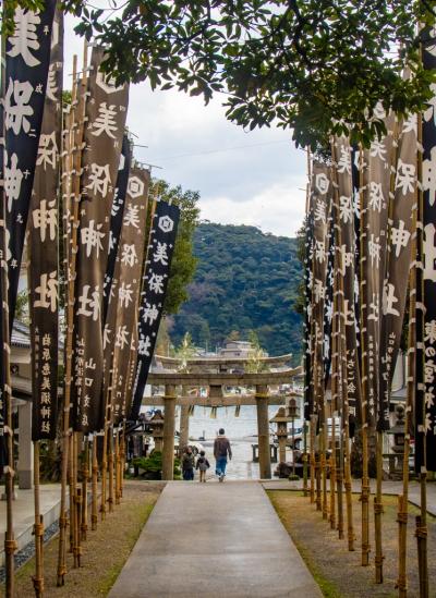 王道を行く山陰旅01: 鳥取の西端で浜焼き&amp;美保神社参拝&amp;青石畳通りを歩き島根県立美術館へ