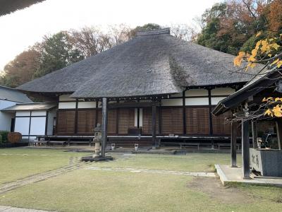 西方寺　茅葺屋根のお寺　横浜市港北区新羽町