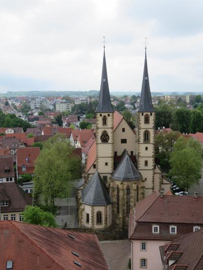 心の安らぎ旅行（2023年４年ぶりのドイツ♪Bad Wimpfen バート・ヴィンプフェン Blauerturm 塔風景 Part155）