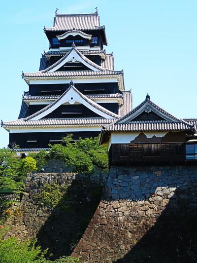  熊本-8　熊本城a  特別見学通路を通って　☆飯田丸五階櫓　復旧現場あたり