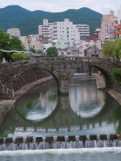 長崎26　眼鏡橋  国の重要文化財　☆最古の石造りアーチ橋-水害に耐えて