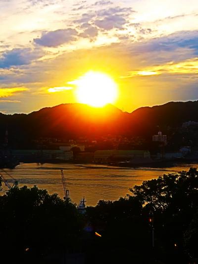 長崎28　グラバー園　旧ドッグハウス・旧リンガー住宅　☆夕陽の景・閉園延長