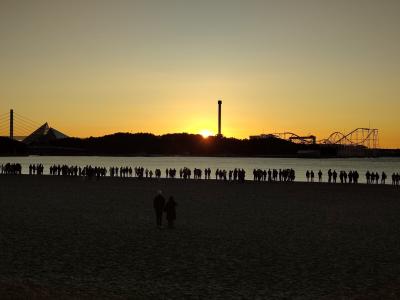 2024迎春 横浜金沢八景島から昇る初日の出を拝み平安を祈祷